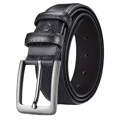 Amazon Cross-Border Men's Pin Buckle Belt Men's Belt Wide Belt Trouser Belt for Young and Middle-Aged Men Dropshipping