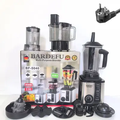 8-in-1 Standmixer mit großem Behälter, Edelstahl-Hochleistungsmixer, gewerblicher Multifunktions-Mixer, Saftpresse 8in1 - 10