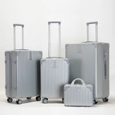 Silent universal wheeled luggage bag, 20 inch trolley bag for men and women, travel bag, 24 inch coded lock bag, 28 inch 3-piece set.