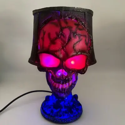 Halloween Skull Garden Light, Resin Decorative Craft - 7