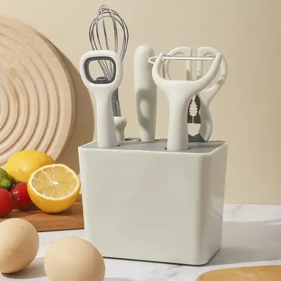 厨房小工具套装家用不锈钢水果刀削皮器剪刀宝宝辅食组合削皮神器