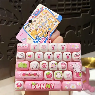 26-Key Fidget Keypad Toy, Stress Relief Keychain Pendant - 9
