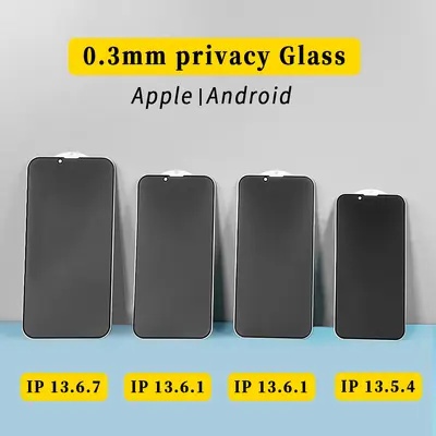 Apple iPhone tempered glass screen protector, 16 Pro, 15 Pro Max, 13, X compatible - 7