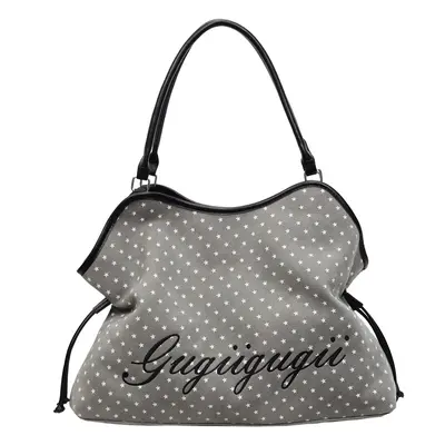 Women's Polka Dot Tote Bag, Large Capacity, Winter - 8