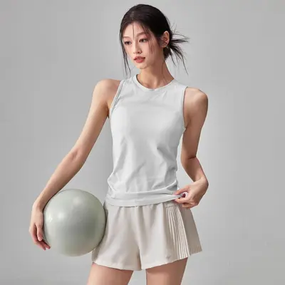 Women's Summer Fitness Set Quick-Dry Breathable Sports Vest - 8