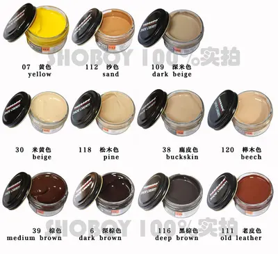 Tarago Leather Color Restorer Shoe Cream, Metallic Shades