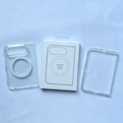 【Foldable Magnetic Case】Compatible with iPhone Duo phone case, split-type transparent magnetic 18 foldable screen high transparency