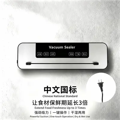 Cross-Border Source Factory Dual-Pump Vacuum Sealer Fully Automatic Household Food Preservation Sealing Machine Dry and Wet Dual-Use Packaging - 7