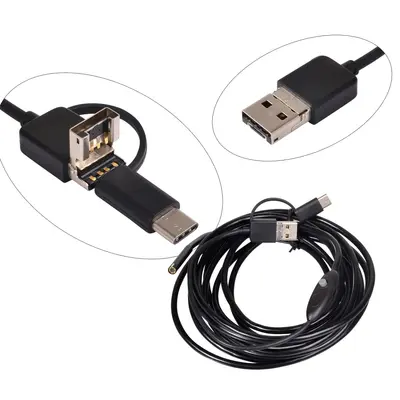 3-in-1 HD endoskop, 1m, USB-C, Android, su geçirmez - 6