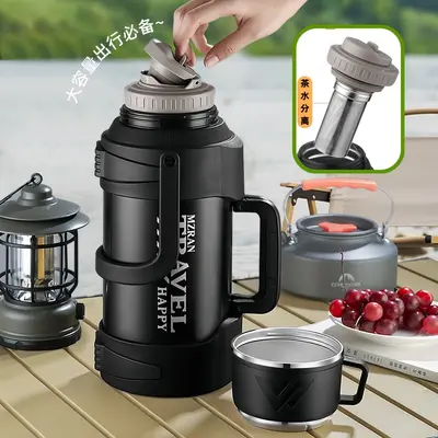 Men's 5L Large Capacity Portable Outdoor Thermos Flask - 5