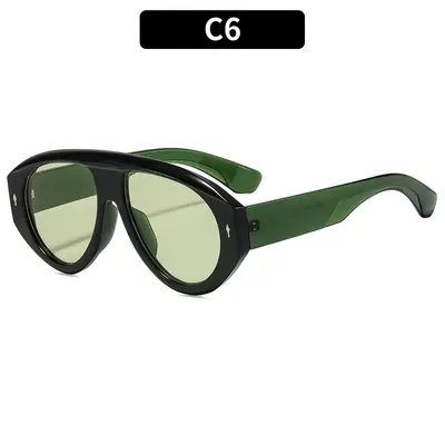 Oversize-Sonnenbrille im Punk-Stil mit Pfeildesign - 11