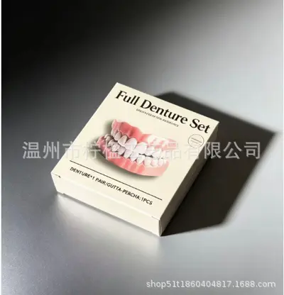 Realistic DIY Fake Teeth, Smile Veneers for Upper and Lower Teeth, Stage Props - 12