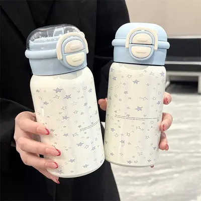 Pipetli Termos Bardak 2025 Öğrenci Okul Kullanımı için