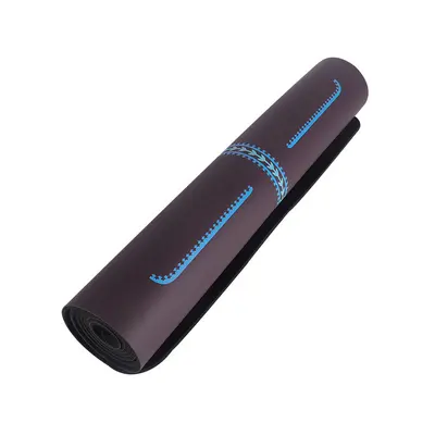 Natural PU Rubber Yoga Mat with Alignment Lines, Double-Sided Non-Slip, Thick and Wide - 13