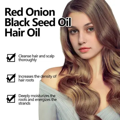 EELHOE red onion and black seed oil hair care oil