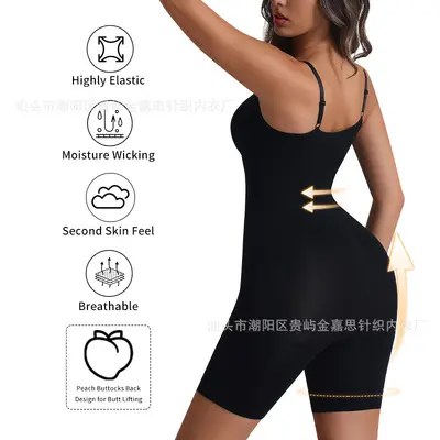 Tek Parça Dikişsiz Şekillendirici Bodysuit, Kalça Kaldırıcı ve Karın Sıkılaştırıcı, Açık S