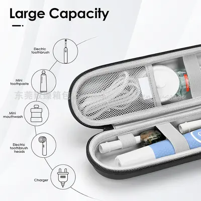 Travel Electric Toothbrush Case, Compatible with Oral-B/Philips Sonicare/Aquason - 3