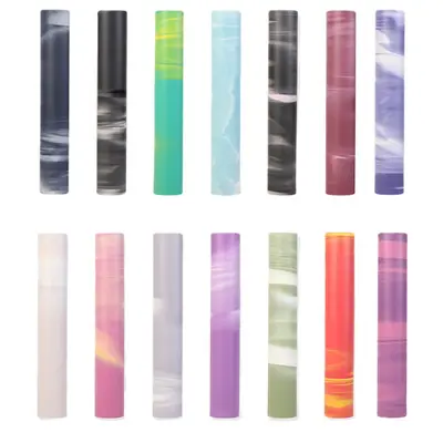 Thick Non-Slip PU Rubber Yoga Mat, Two-Tone - 6