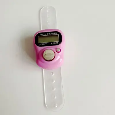 Digitaler Haushaltszähler, LED-Zähler, Fingerring-Zähler mit Knopf - 12