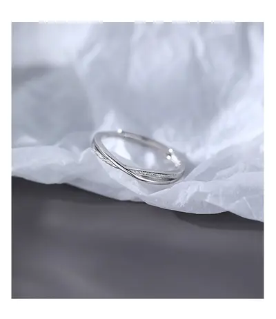 Silver Ring Women Niche Design Simple Band Lightweight Luxury 2026 New Style Trendy Premium Sense Index Finger Ring Fashion Personality Single Ring