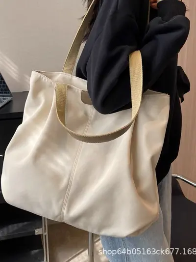 Canvas Tote Bag, Large Capacity, Simple Design for Women - 3