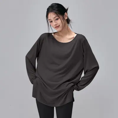 Women's Loose Thin Yoga Top, Breathable and Quick-Dry - 7