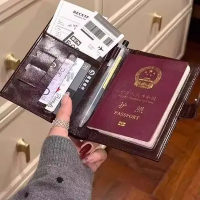 Kadın pasaport cüzdanı çok işlevli bilet banknot bölmesi - 2
