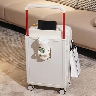 Silent wheel combination lock suitcase 20-inch student wide wheels - 7