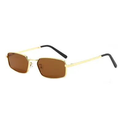 Herren-Sonnenbrille im Old-Money-Stil, kleiner eckiger Rahmen - 4