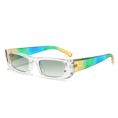 Bunte kleine Trend-Sonnenbrille mit schmaler Fassung, modisch - 5