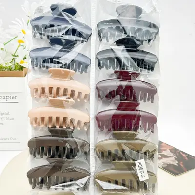 Pearl twist hair clip with plastic embellishment women's Korean side clip Korean style individually packaged pastoral two-yuan store accessories - 12