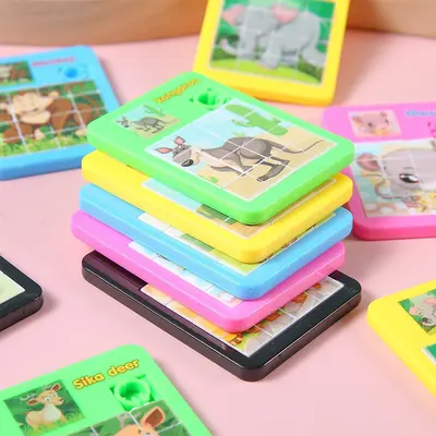 Animal Sliding Puzzle Huarong Dao 16-Grid Maze Educational Toy for Kids - 3