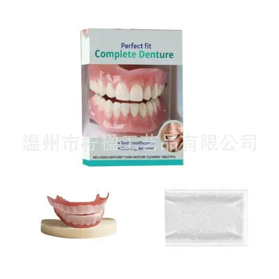 Realistic DIY Fake Teeth, Smile Veneers for Upper and Lower Teeth, Stage Props - 8