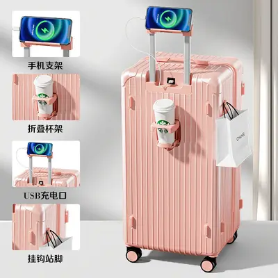28 inch suitcase, large capacity wheeled luggage, reinforced drop-resistant 30 inch silent universal wheeled encrypted box export - 11