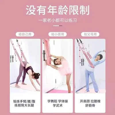 Aerial Yoga Swing Rope, Door-Mounted for Backbend Training - 4