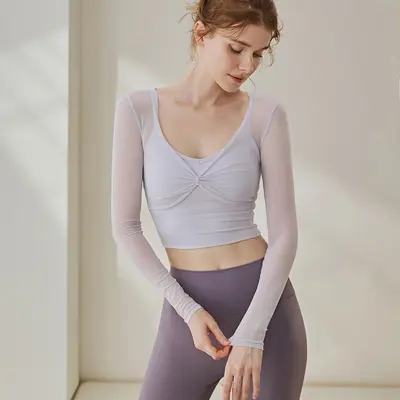 LULUX Damen Langarm-Yoga- und Pilates-Shirt - 7