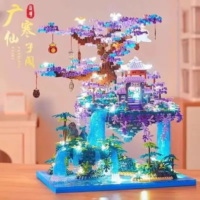 Xianzige Taohuatan Micro-Particle Building Blocks Set, Challenging, for Girls - 5