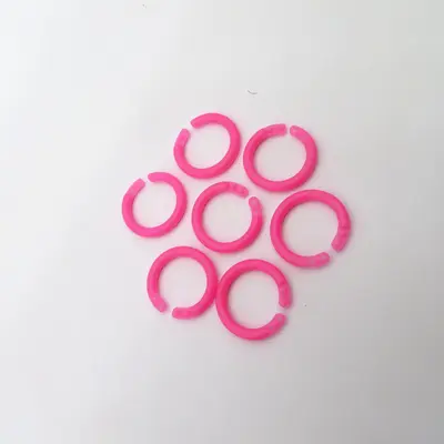 Renkli Plastik Halka Ciltleme Toka, Çift Halkalı Defter Halkası