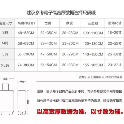 行李箱保护套耐磨弹力箱套拉杆箱旅行箱外套防尘罩加厚牛奶丝印花