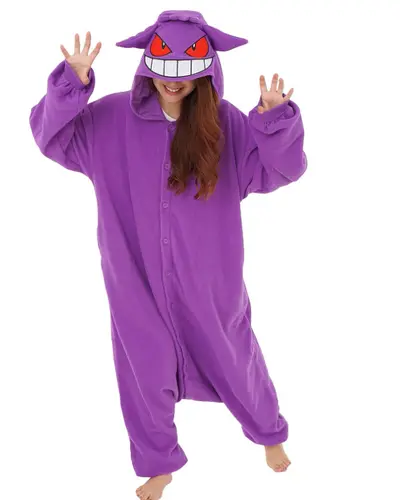 Yoshi Cartoon-Tier-Einteiler Schlafanzug, Fleece, Schwarzer Drache - 9
