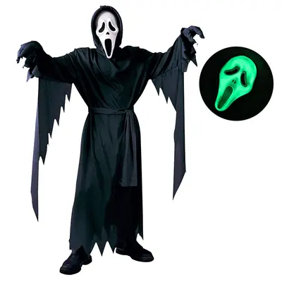 Костюмы на Хэллоуин для детей и взрослых в стиле Scream из фильма ужасов, потому что страшный кинжал, костюмы с ножом для маскарада - 10