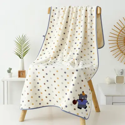 Kalın banyo havlusu 70×140 cm sevimli desen - 4