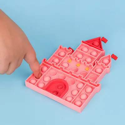 Kids Educational Fruit and Vegetable Whack-a-Mole Stress-Relief Press Toy - 4