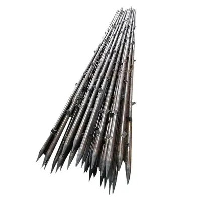 42 mm Perforated Steel Grouting Pipe for Pile and Tunnel Slope Support