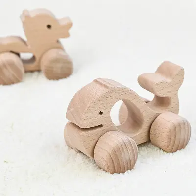 Baby- und Kleinkinder-Spielzeugauto in Tierform für den täglichen Gebrauch, Trägheitsfahrzeug zur Früherziehung, Grifftrainer, handbetriebenes Spielzeugauto, pädagogisches Spielzeug