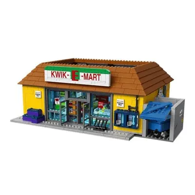 Cross-border 11016 Creative Street View Architecture Simpson Supermarket Model Small Particle Assembly Building Block Toy X19044