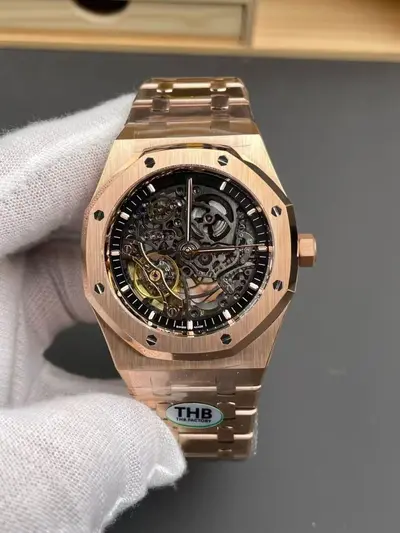 THB Fabrikası AP Royal Oak 15407 Tam Otomatik Mekanik Saat Su Geçirmez Gece Işığı Çelik Bileklik Erkek Saat Toptan Satış - 8