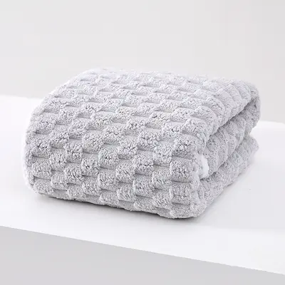 Cloud pattern coral fleece towel set, quick-drying - 7