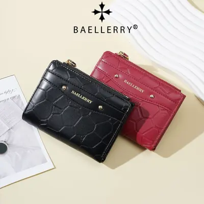 Baellerry Women's Short Wallet, Zipper Coin Pocket, Multi-Card Slots