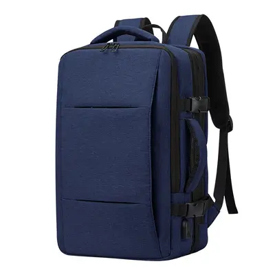 Expandable large capacity backpack, business travel laptop backpack, multifunctional luggage backpack, men's style - 10